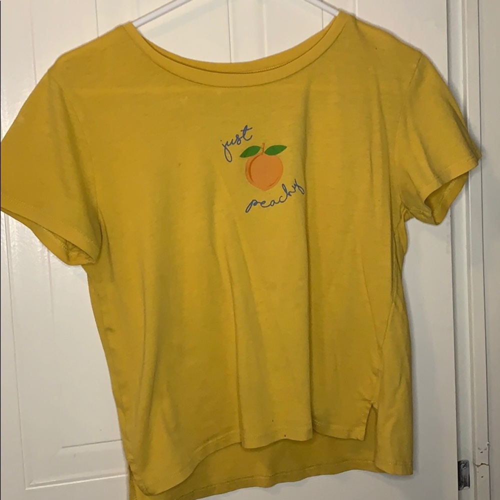 gold just peachy shirt